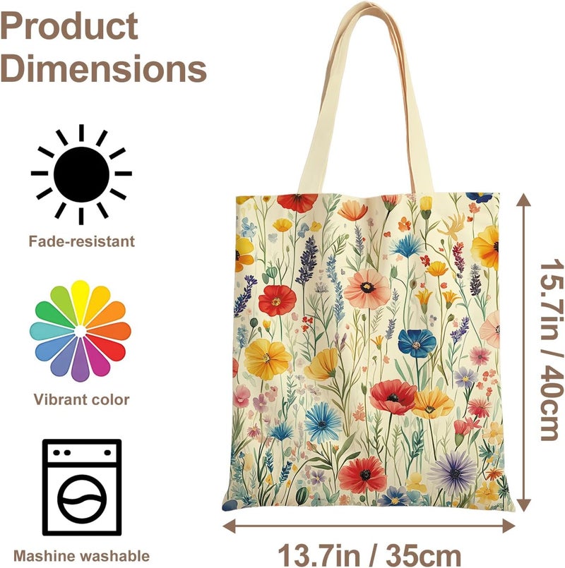 ANNA QUEEN Cat Tote Bag Shoulder Bag Handle Bag for Gym Yoga Picnic Beach Kitchen Reusable - Image 3